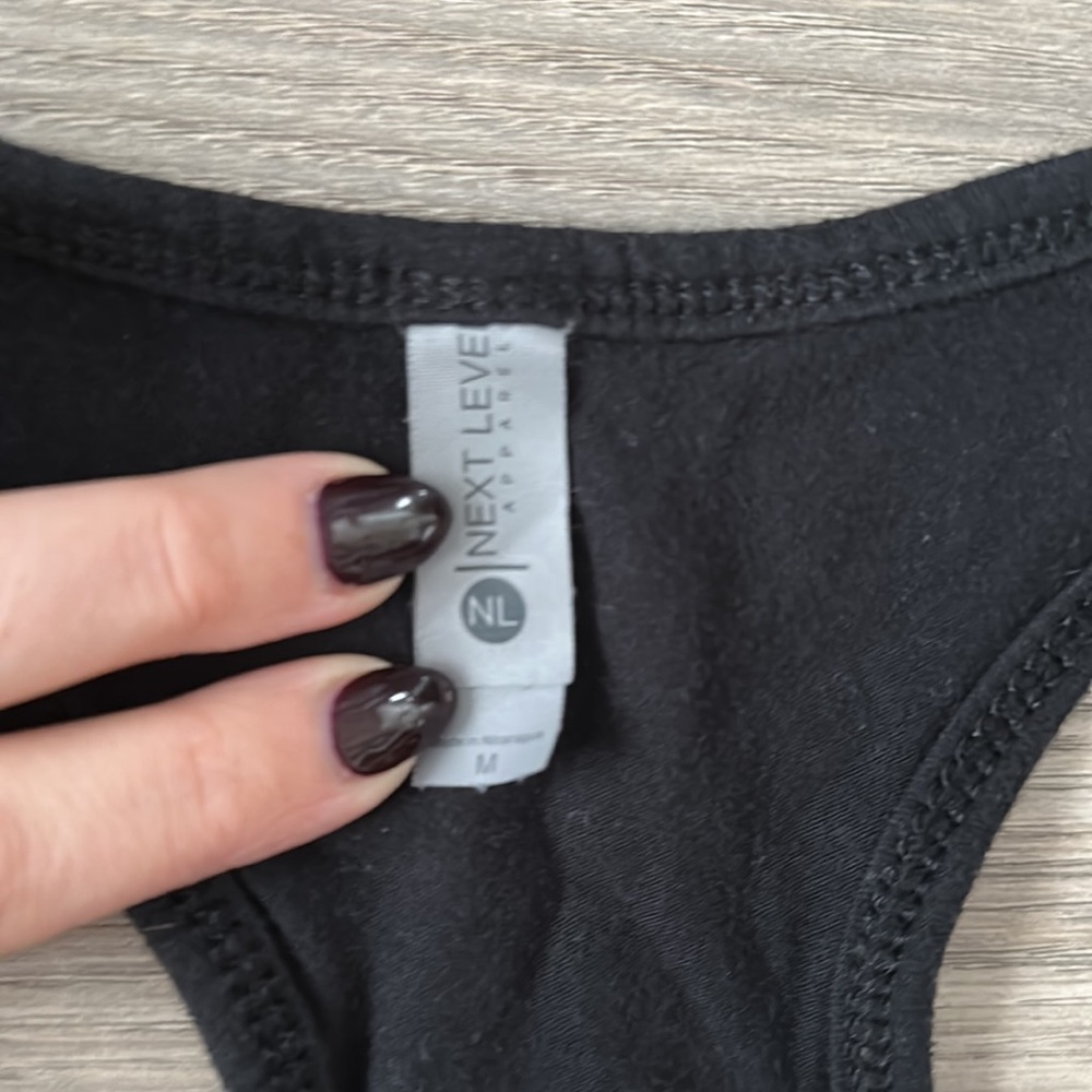 Next Level Apparel - M - Pregosaurus Dinosaur Racerback Tank Top - Picture 2 of 2